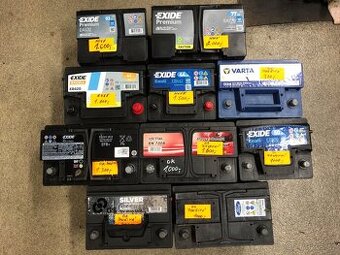 Autobaterie Exide - NOVÉ i použité