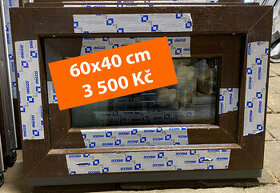 60x40 okno dekor ořech