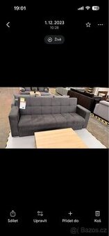 Rozkládací pohovka s úložným prostorem