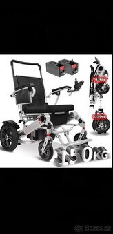 Skládací elektrický invalidní vozík