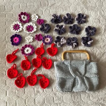 Sada handmade- háčkované, pletené