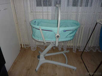 Dětská postýlka Chico baby 4v1, velmi pěkný stav, modrá+madr