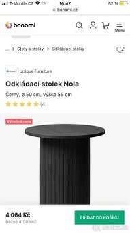 Odkladaci stolek , stolek , konferenční stolek Bonami