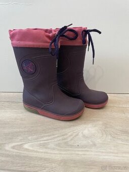 Dívčí tm.fialové holínky (vel. 24/25, Lupilu)