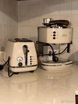 set De'Longhi Icona Vintage a chlebník Wesco – Top stav