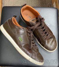 originál kožené boty značky LACOSTE