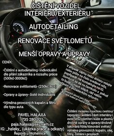 Renovace a leštění světlometů