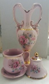 růžový porcelán