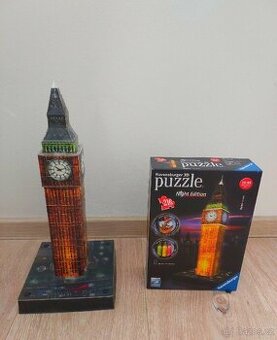 3D puzzle Big Ben - noční edice