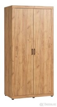 Šatní skříň LINTRUP 109×220 2 dveře barva dubu