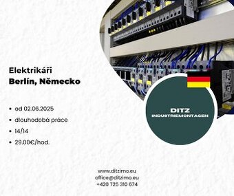 Elektrikáři, dlouhobobá práce, Berlín, Německo