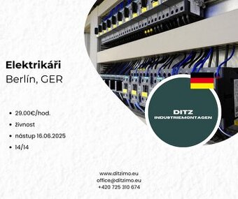 Elektrikáři, dlouhobobá práce, Berlín, Německo
