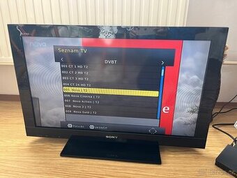 TV SONY + settop box DVBT2