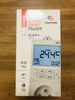Termostat do zásuvky s funkcí časovače P5660FR EMOS