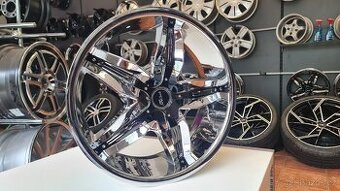 NOVÁ CHROM alu kola 5x112 R18 5x114,3 disky VW Škoda MB Audi
