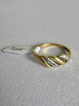 Zlatý prstýnek 14K, 1,65 g, vel.60
