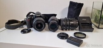 Nikon D3100 + 3 objektivy
