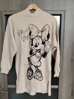 Mikinové šaty Minnie vel.146/152