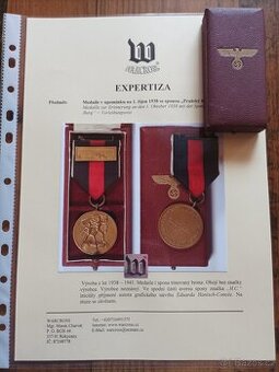 Medaile 1. říjen 1938se sponou