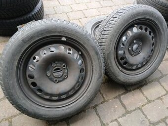 Plechová kola,sada,5x112,ET48,PIRELLI,205/60 R16,2x8,5/2x7mm