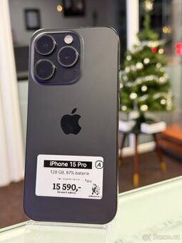 iPhone 15 Pro - 128GB - 6M ZÁRUKA