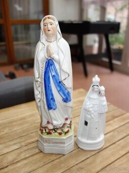 Dvě sošky - Panenka Marie Lourdská