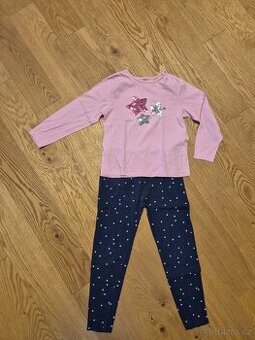 Pyžamo hvězdičky - flitry, vel. 110-116