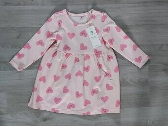 Nové šaty se srdíčky vel. 86 Lindex