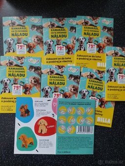 Nalepky,body,znanky Billa plysaci Pacicky