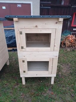 2 kotcová králikárna kotce 60x70cm