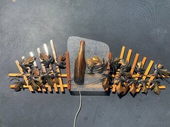 lampa nástěnná lampa retro svítidlo víno tepaná lampa