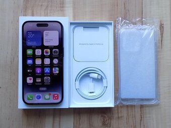  APPLE iPhone 14 Pro 128GB Space Black - ZÁRUKA - TOP STAV
