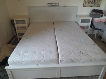 Postel 160 x 200 Ikea Aspelund s matracemi