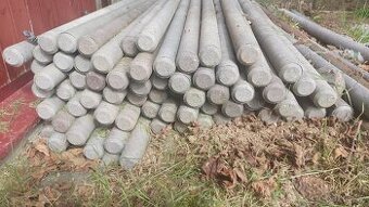 Plastový kůl recyklovaný pr. 65 mm, dl.1,9m