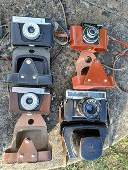 Fotoaparáty ( Cmeha Smena 8m, Cuera 2, Sokol automat)