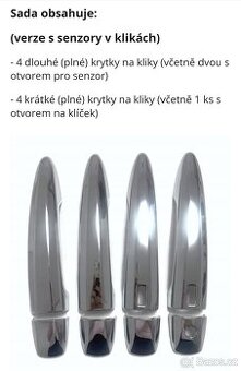 Chromové kryty dveří Nissan Qashqai J12
