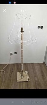 Stará mramorová stojací lampa