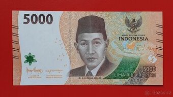 Bankovka Indonésie 5000 Rupiah rok 2023 stav UNC