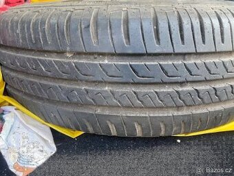 Plechové disky 15” 5x108 a letní pneu 195/65/R15