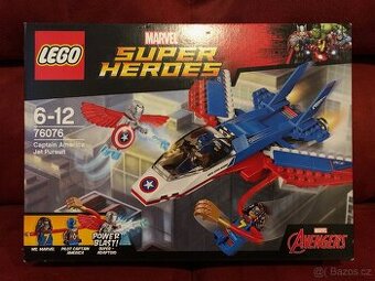 LEGO 76076 Kapitán America ve stíhačce - Bez figurek