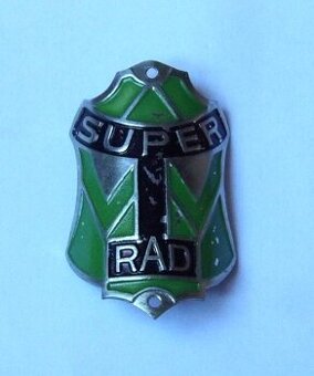Štítek na kolo - Super Rad - I. republika
