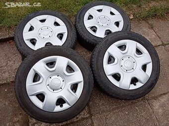 Zimní kola 15ky 5x100 pneu 99% Škoda Vw Seat