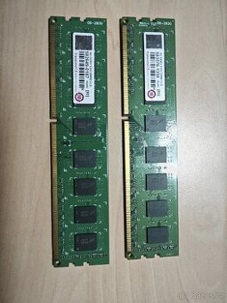 RAM paměť transcend 2 x 4 GB DDR3 1333 DIMM CL9