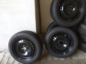 Zimní pneu205/55 R16 Sava 7mm a nové disky 5x112