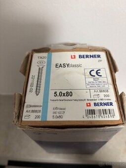 Vrut do dřeva 5x80 TX20 Berner Easyclassic