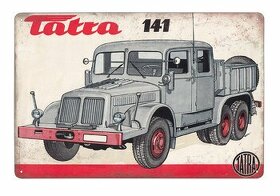 cedule plechová - Tatra 141 (dobová reklama)