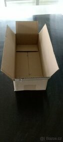 Krabice z hnědé třívrstvé lepenky, 300x122x65mm, nové - 1