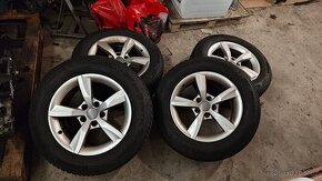 Originální kola Audi s pneu 225/60 R16 V XL 7,5Jx16H2
