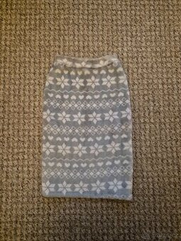 Fleece šedá mikina pro psa 38 cm - 1