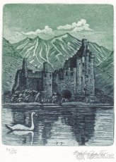 Herbert Kisza: Hrad Kilchurn na Lochneskom jazere - 1